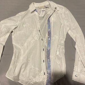 Chico’s women’s white button down